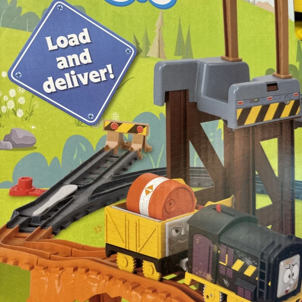Fisher-Price Thomas & Friends Diesel's Lift & Load Construction Train Set New!